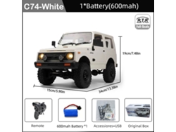 Coche teledirigido Jimny Warrior Ja11 4x4 2,4 GHz, escala 1/10, simulación de orugas, todoterreno teledirigido, juguete para niños. Aeuzwr
