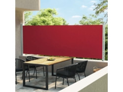 Toldo Exterior | Toldo Parasol | Toldo Lateral Retráctil De Jardín Rojo 160x600 Cm Wsd331100