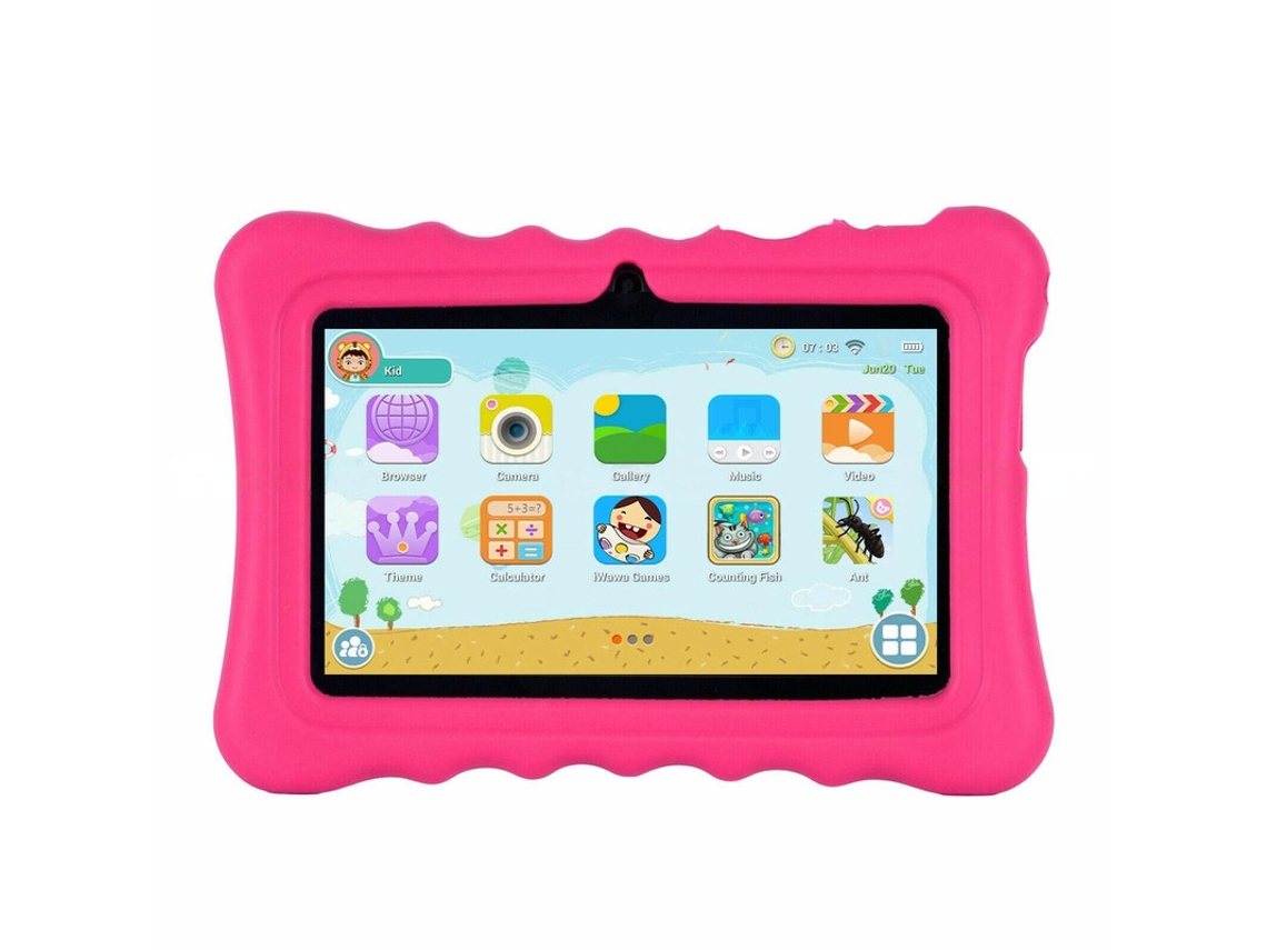 Tablet para niños de 7 pulgadas Software educativo de cuatro núcleos instalado (1 GB de RAM 32 GB de ROM) VEANXIN