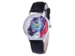 Reloj De Pulsera De Aleación Para Hombres Con Dial Redondo Analógico De Cuarzo Negro