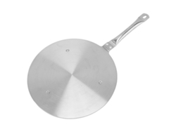Placa Difusora De Calor De Acero Inoxidable De 24 Cm Para Placas De Inducción Con Pomo Anti-quemaduras