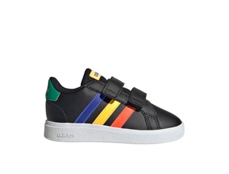 Zapatillas ADIDAS Grand Court Fibras Sintéticas (24 - Negro)