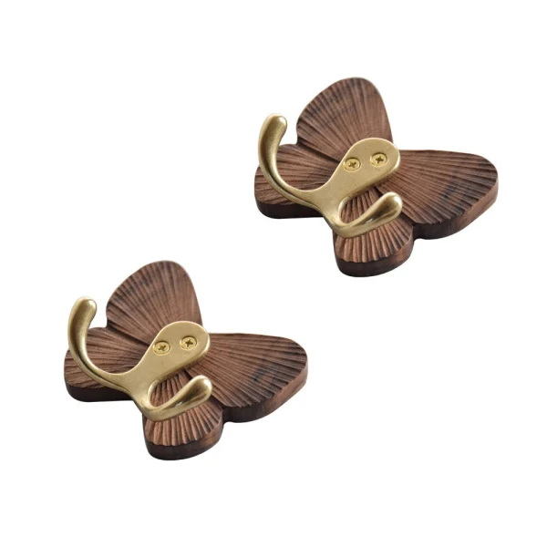 Paquete De 2 Ganchos Y Perchas Para El Hogar. Ganchos De Madera Maciza Para Ropa. Ganchos De Madera Duraderos.