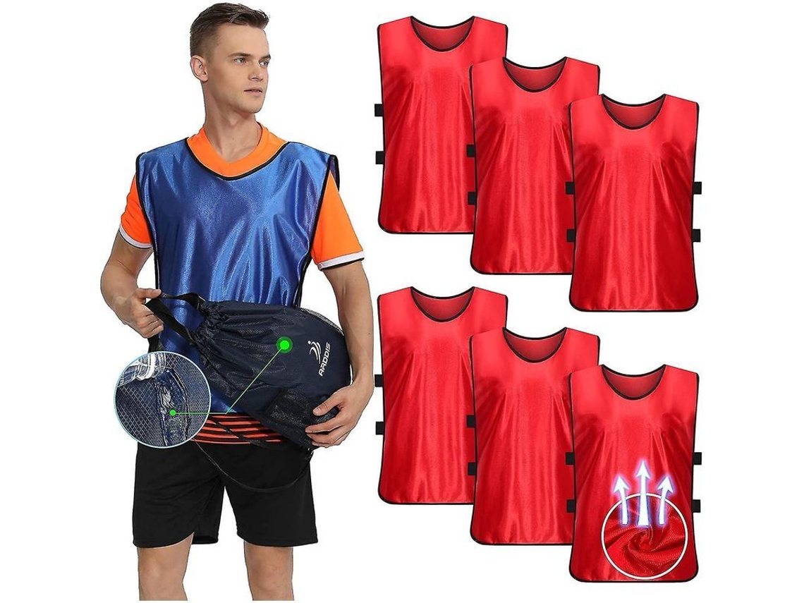 2026-6 Chalecos De Entrenamiento Deportivos Para Fútbol Baloncesto Hockey Adultos Niños Respirantes Duraderos