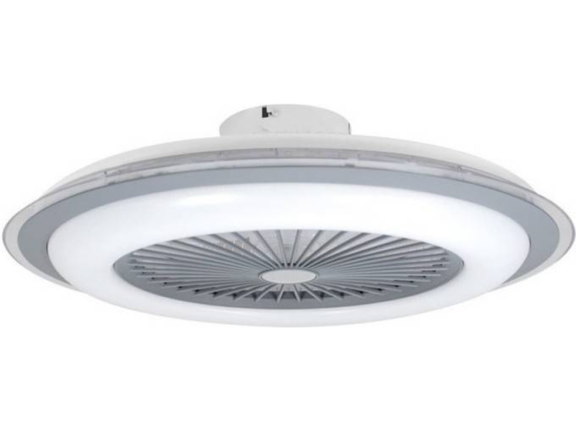 Ventilador de Techo CRISTALRECORD Liria Blanco (20 W - Diámetro 63 cm)