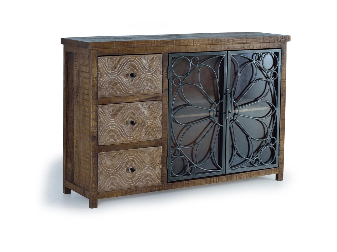 Mueble de Madera de Manglar Castaño Envejecido 96X140X40 GINER Y COLOMER