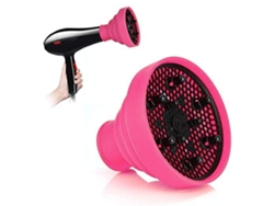 Accesorio difusor para secador de pelo plegable universal, herramienta ligera a nivel de salón, secadores de pelo, color rosa CUICH