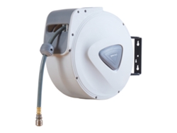 Enrollador de mangueras de aire comprimido Nassau PVC 30+2m - Blanco/Gris PRO.TEC