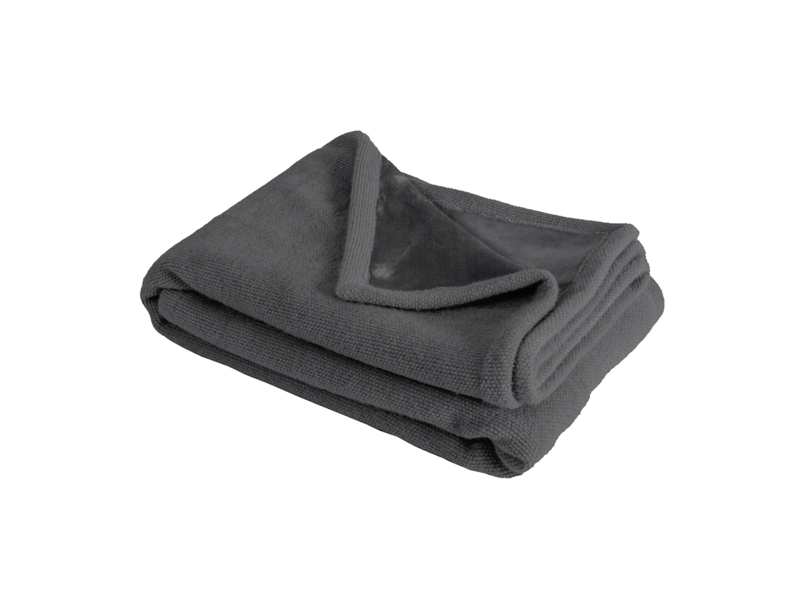 Manta Plaid Gris Oscuro 130x170cm Panora
