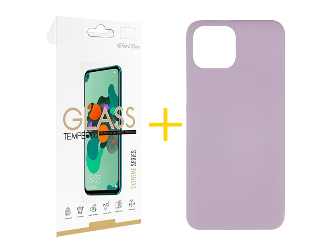 Conjunto de Protector de Pantalla para iPhone 16 Plus GANDY Morado (1un)