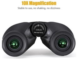 Telescópio Binocular 10x25 De Alta Potência Para Adultos Para Crianças Com Visão Reduzida Binocular À Prova Dágua Ou Pescoço Pendurado Para Saisiyiky