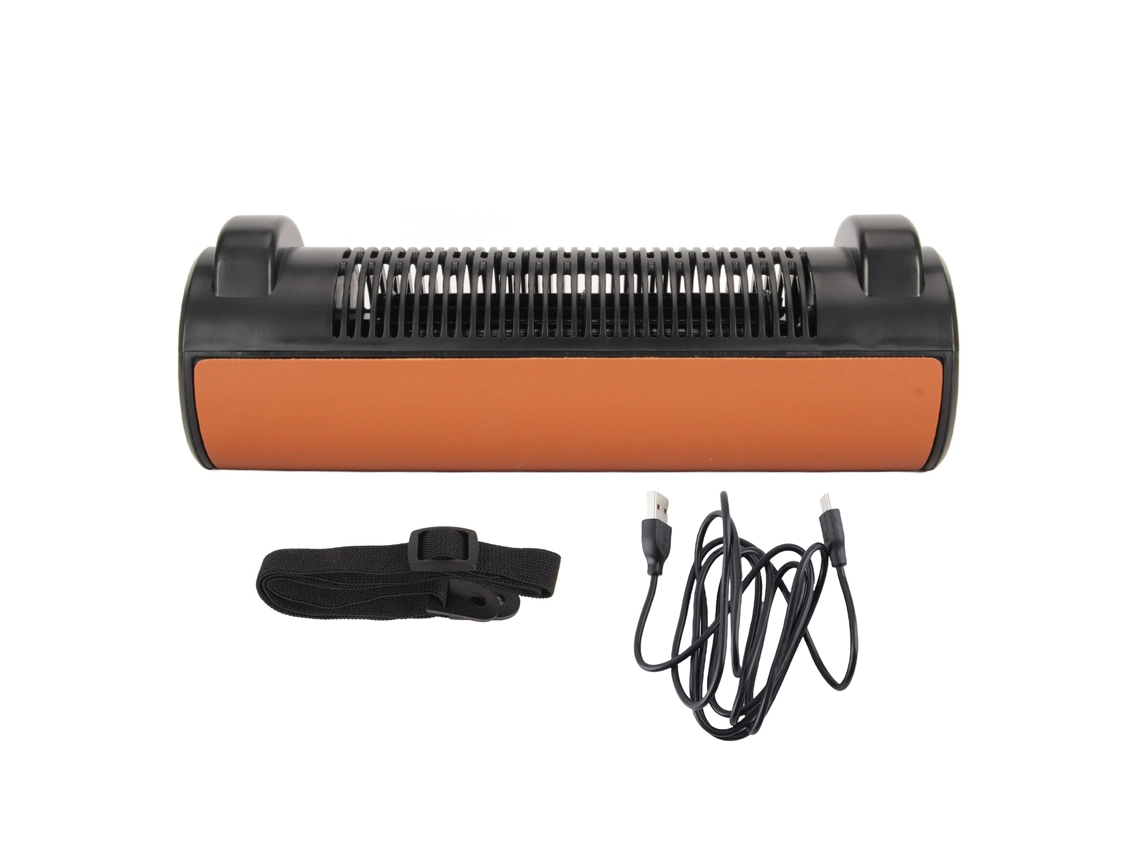Ventilador De Resfriamento Para Assento De Carro Sem Pás Usb 3 Velocidades Com Correia Ajustável Suv Rv Marrom