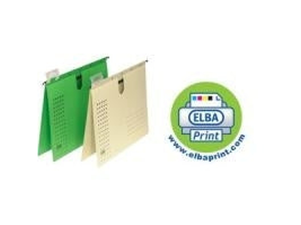 Carpeta colgante Chic, encuadernación comercial, A4, verde para el mercado, DLA, 25 piezas, Elba (85741 Gn)