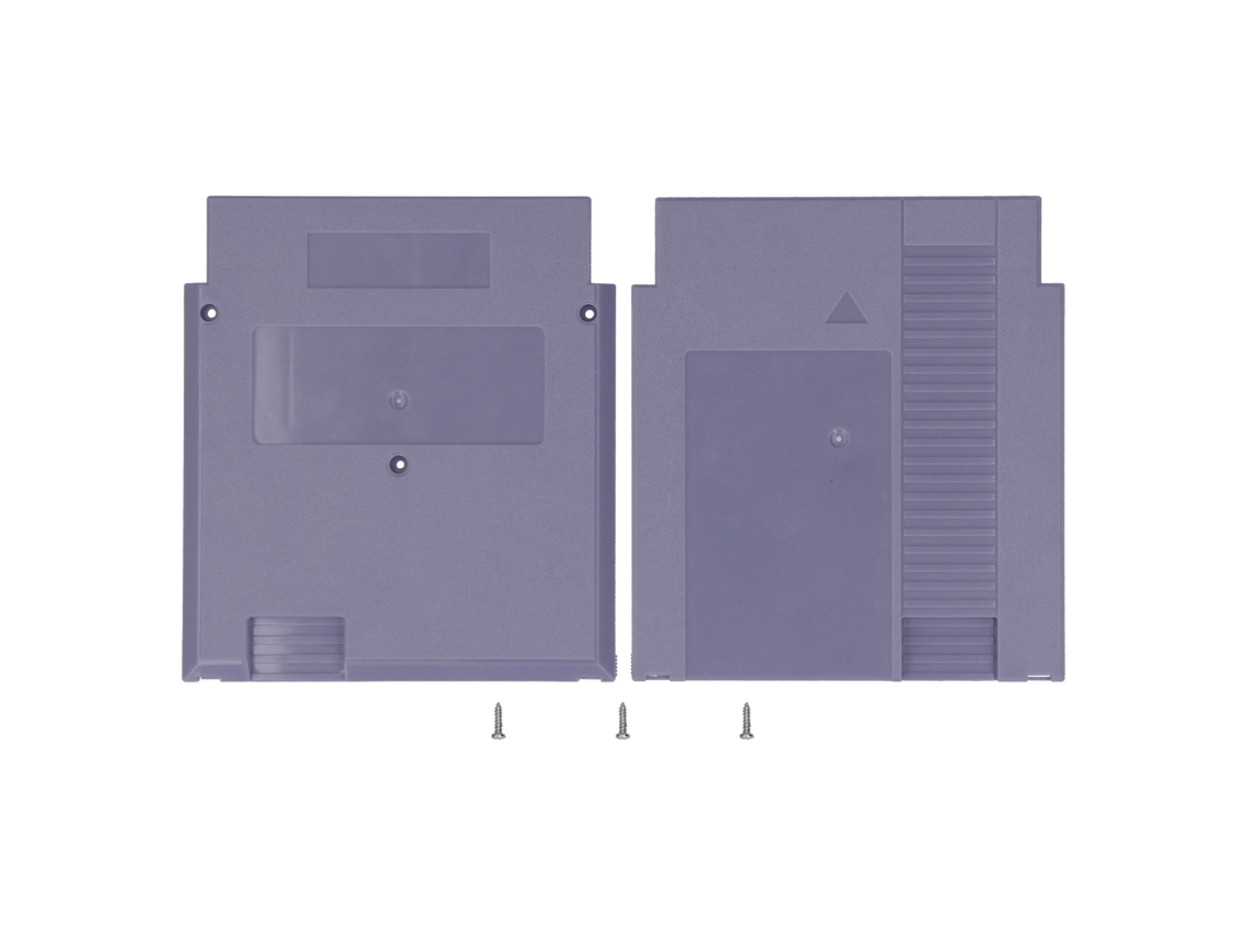 Capa De Cartucho De Jogo 60pin Para 72pin Substituição Para Nes Em Abs Cinza Com Parafusos
