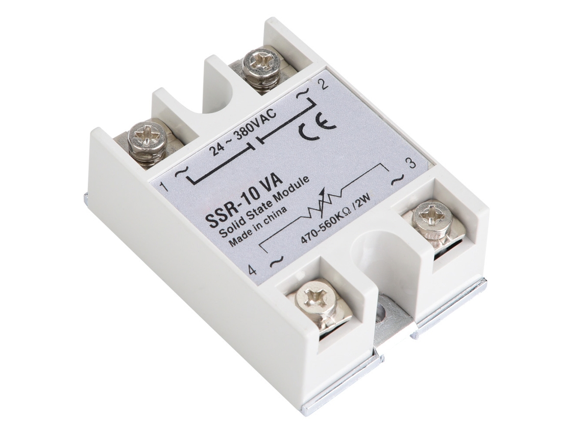 Módulo De Relé De Estado Sólido Ssr-10va, Regulador De Resistencia De 10 A, 24-380 Vca, Libre De Chispas.