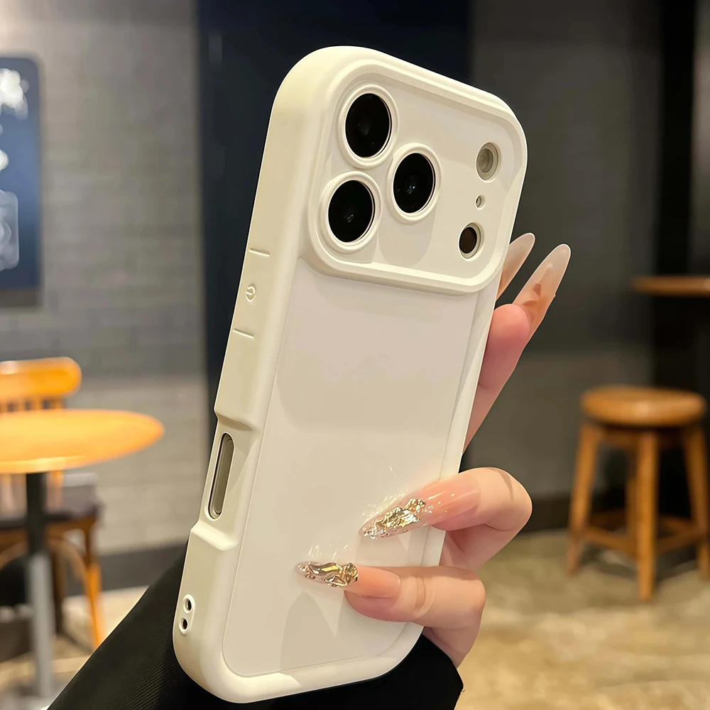 (iphone 15 Pro Blanco Antiguo) Funda De Silicona Suave Para Iphone, Cubierta Trasera A Prueba De Golpes.
