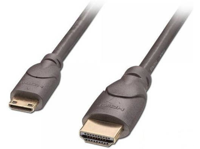 Cable HDMI LINDY (Mini HDMI-C - 3 m - Negro)
