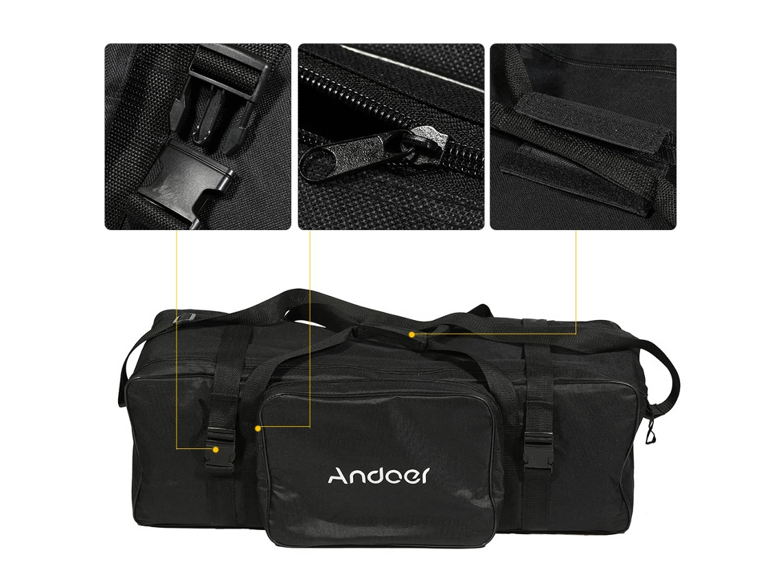 Bolsa profesional para equipos de fotografía y vídeo, gruesa, grande y resistente, para trípodes y luces de estudio.