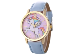 Reloj De Pulsera De Cuarzo Azul Claro Para Mujer Zhoulianfa Zlf0530-f.
