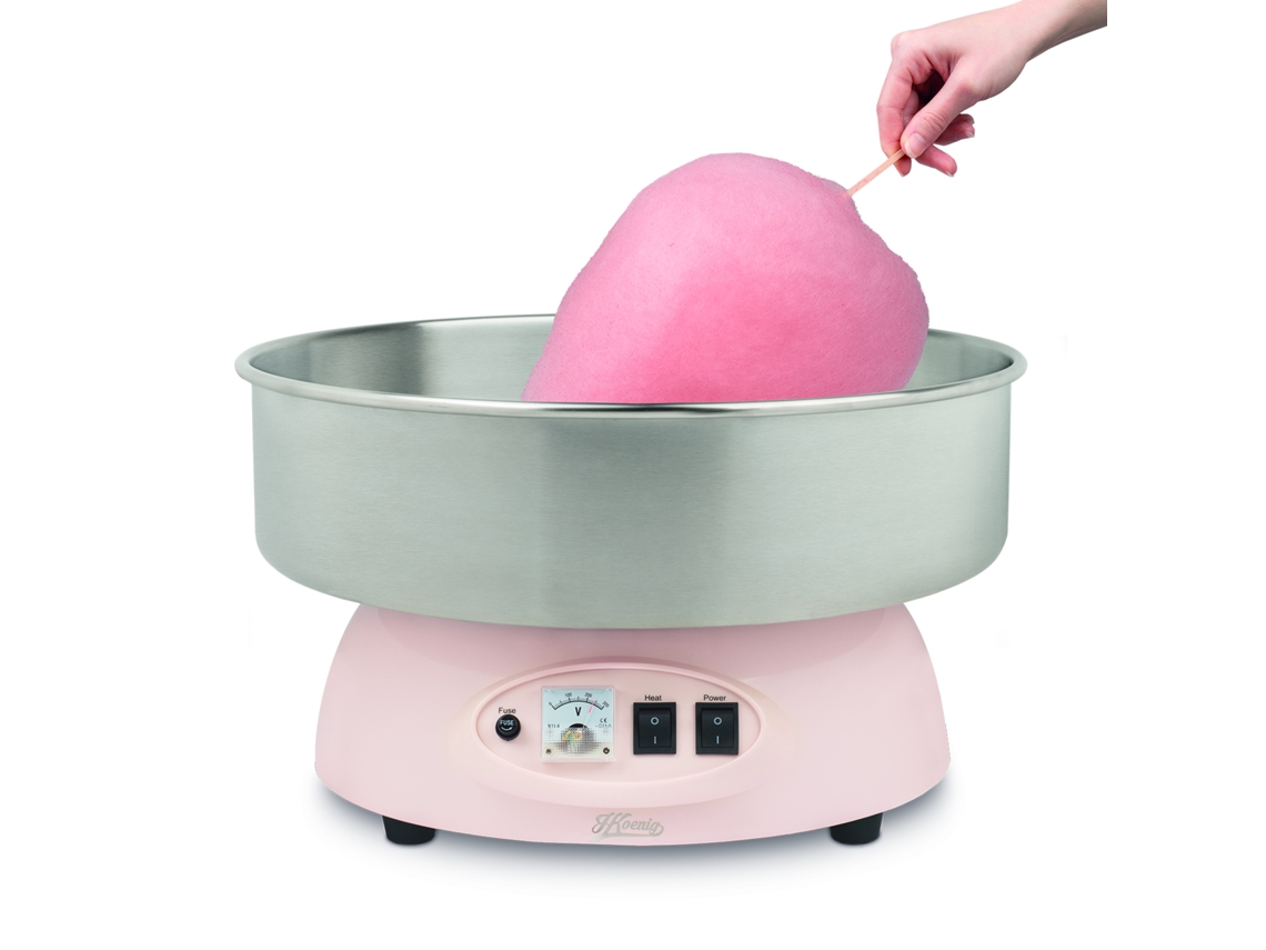 Máquina de algodón de azúcar CIRCUS8 H.Koenig (Pies antideslizantes, Ajuste automático de temperatura, 1200W)