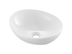 Lavabo Ovalado de Cerámica Blanca 409x341mm para Baño u Hotel Tekmaquinas