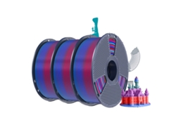 Filamento para impresora 3D, degradado multicolor, no tóxico y degradable, Rainbow PLA 02 OEM