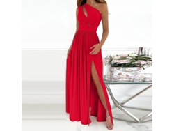 2026-vestido Sexy De Hombro Uno Con Cuello Colgante Para Fiesta De Boda, Cintura Alta, Largo Plano, Verano 2022