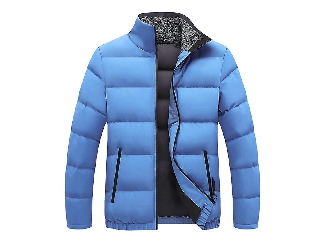 Fasst-abrigo Casual De Exterior Para Hombres Mystdiy Con Cuello Alto Relleno Caliente Solido Para Invierno