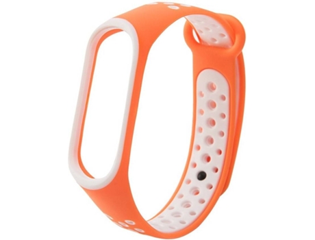 Correa Xiaomi Mi Band 4 LMOBILE Dots (Naranja y Blanco)
