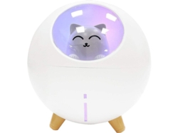 Humidificador Usb Portátil, Pequeño, Silencioso, Con Luz Led Y 2 Modos De Vaporización Para Dormitorio (blanco)