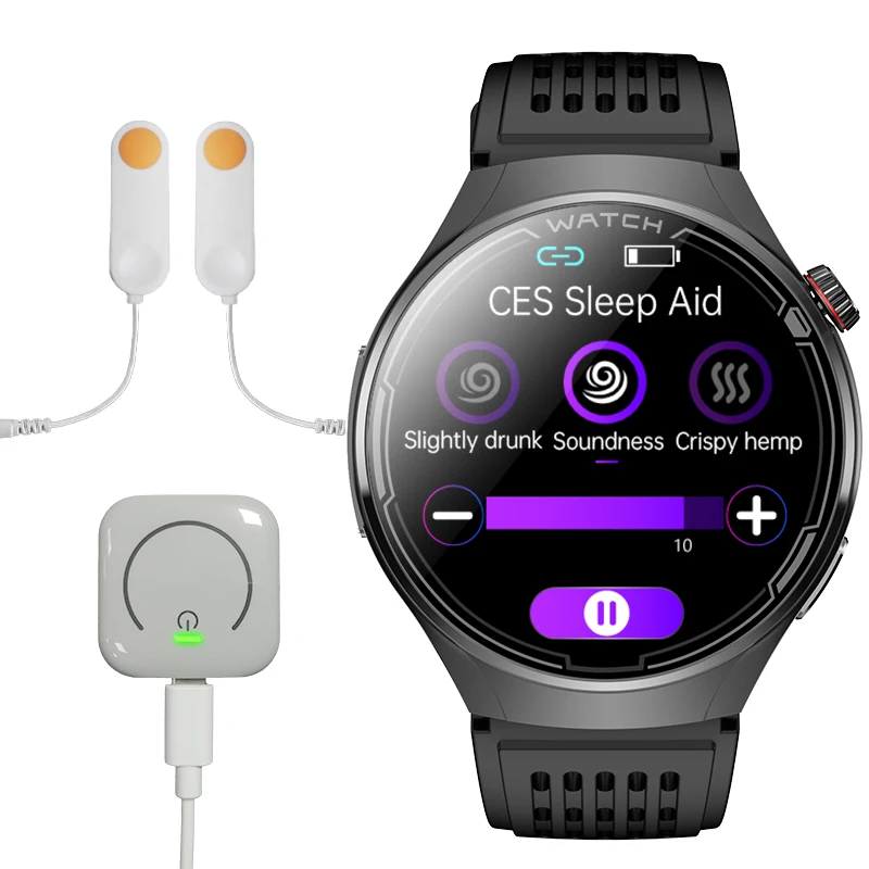(preto + Auxílio Para Dormir) Smartwatch Com Chamadas Hd Via Bluetooth, 6 Modos De Auxílio Para Dormir (ces)