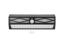 Aplique solar LED de pared con efecto llama, 152 LED, sensor de movimiento, resistente al agua, modelo 2026, ideal para patios y escaleras.