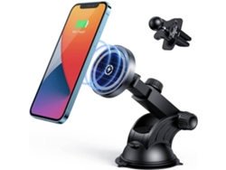 Cargador Mag Safe Car Mount Wireless Dock Phone Holder para iPhone 13 YIZHOOD Negro