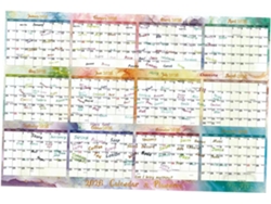 Calendario Anual 2026, Planificador Familiar, Calendario Borrable De Doble Cara