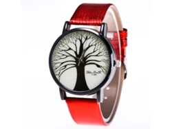 Reloj De Pulsera Unisex De Cuarzo Elegante Zhoulianfa Para Parejas F302-hx Rojo
