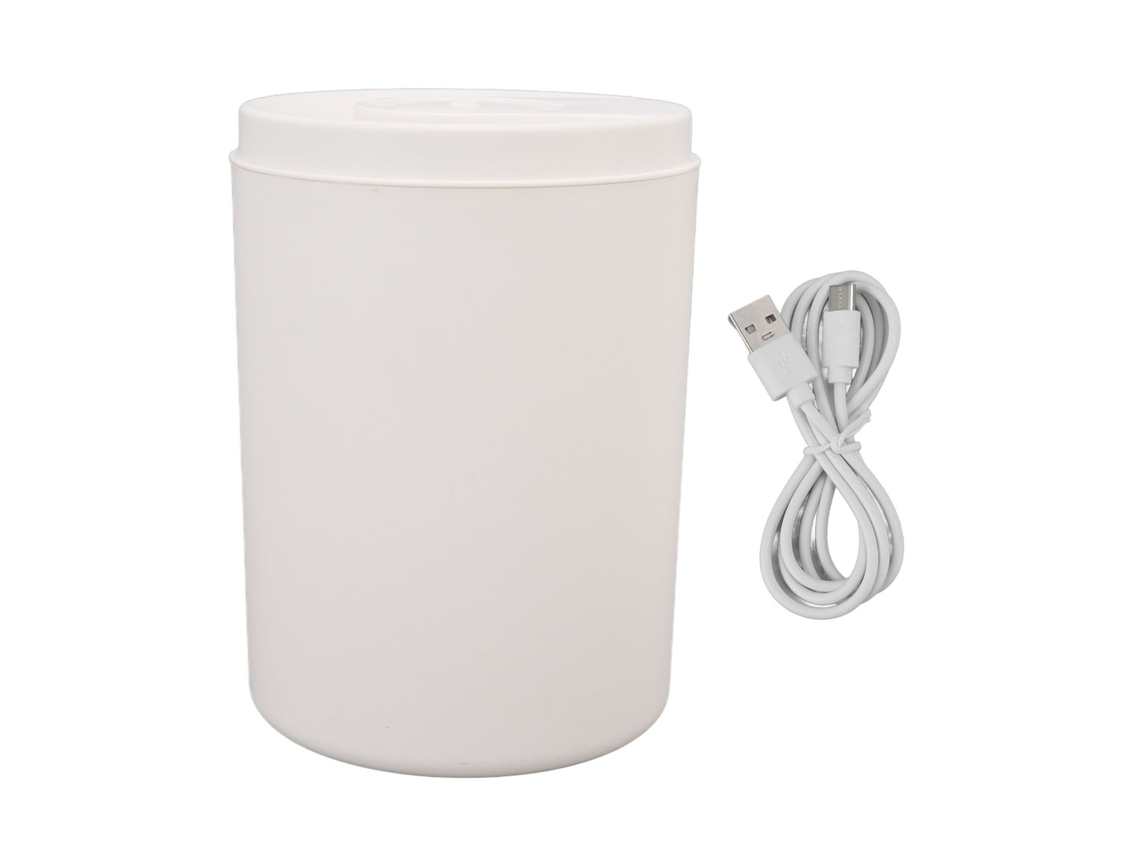 Humidificador USB silencioso con doble pulverización y luz nocturna para dormitorio y oficina (5 l)