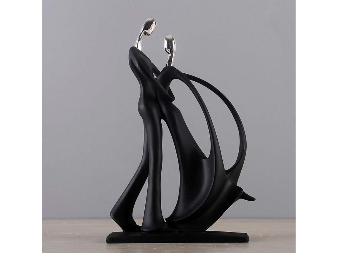 Escultura De Resina De Pareja Bailando Románticamente Para Mesa (tipo: 414a Bla Dtw)