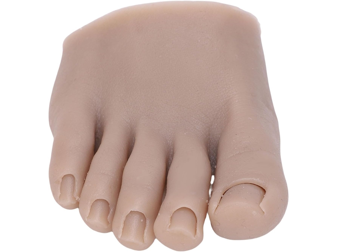 Modelo De Pie De Silicona Suave Reutilizable Para Practicar El Arte De Las Uñas.