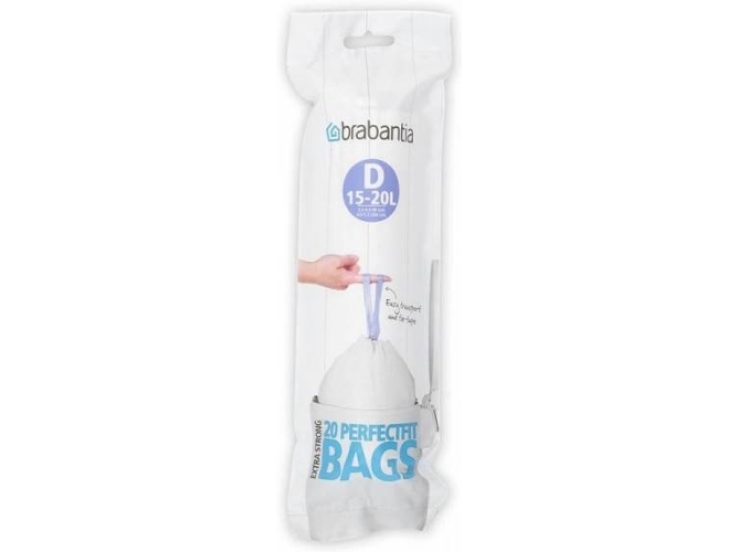 Set de 20 Bolsas de Basura BRABANTIA 246760 (0,8 kg - 25 x 15 x cm)