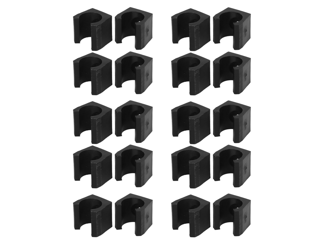 20 Clips Para Tacos De Billar, Clips Negros Duraderos Y Ligeros Para Tacos De Billar, Soporte Para Tacos De Billar Para Club De Billar Doméstico