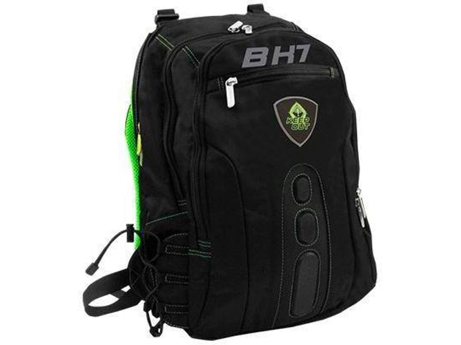 Mochila KEEP OUT Portátil (15.6'' - Negro Verde)