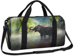 Bolsa deportiva con estampado de elefante, tejido de poliéster, 45x21x5x23cm, Pa Design Du