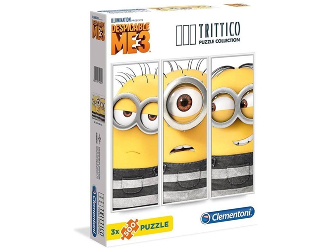 Conjunto de 2 Puzzles CLEMENTONI Minions (500 piezas)