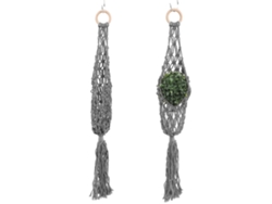 Cesta Colgante Para Frutas Con Cuerda De Algodón, Hamaca Colgante, Montaje En Pared, Cocina, Gris