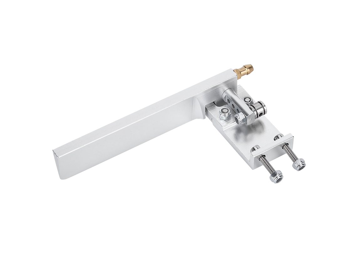 Timón De Succión De Agua De Aleación De Aluminio Para Barco Rc Semisumergible De 95 Mm, Color Plata.