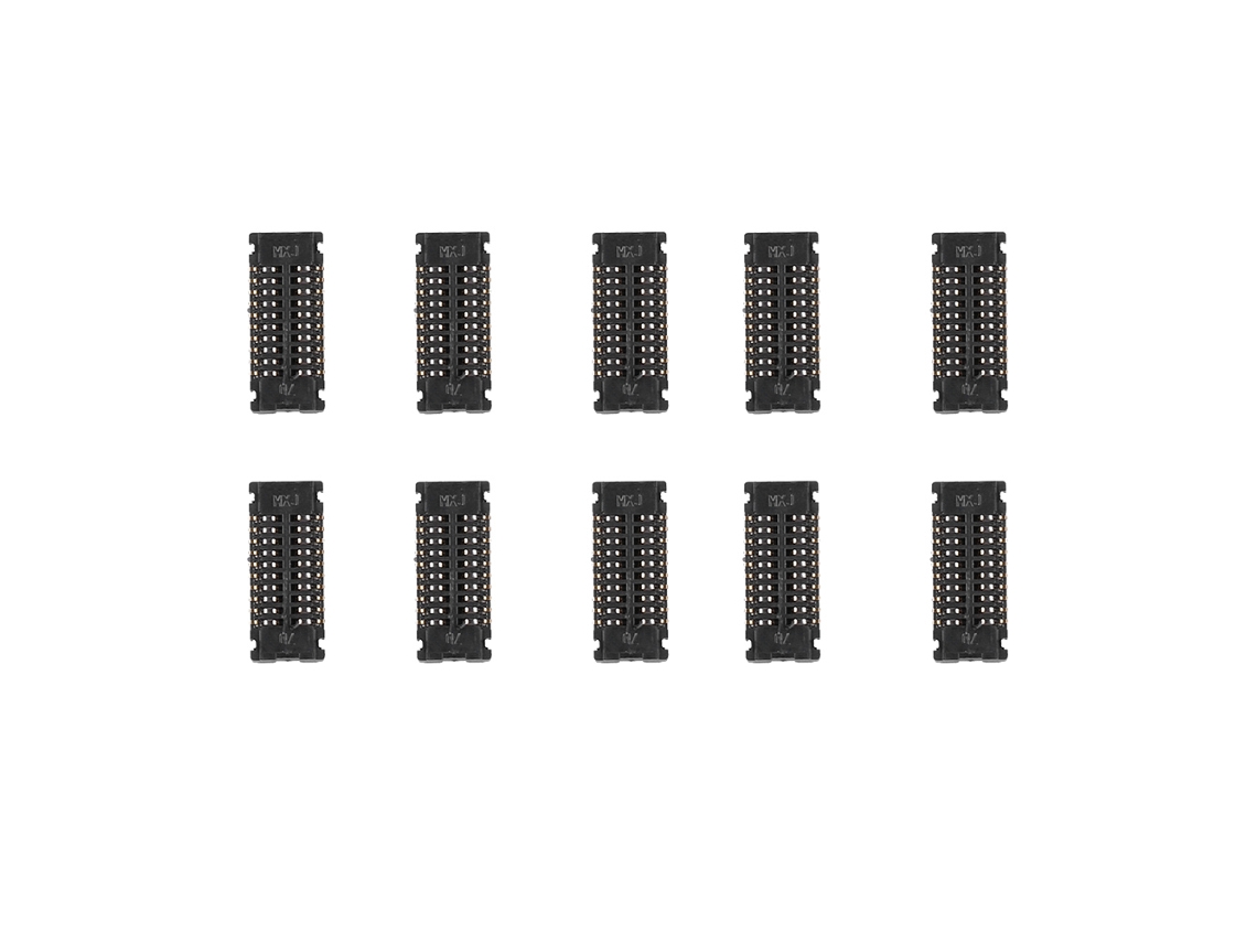 Conector FPC de cristal digitalizador de pantalla táctil para iPad Mini, 10 piezas, dorado claro