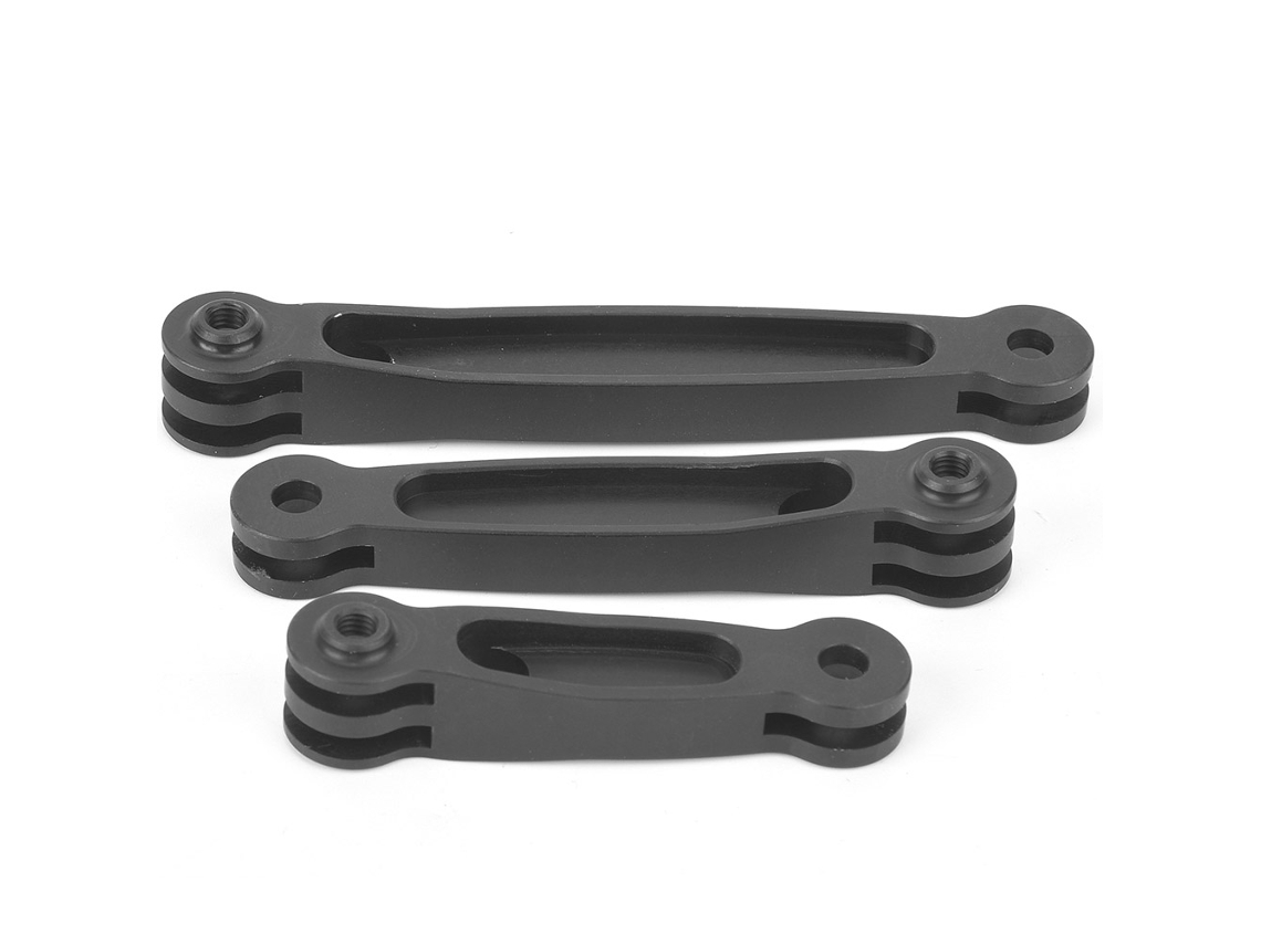 Varilla extensible de aluminio para cámara monopie de funcionamiento manual.