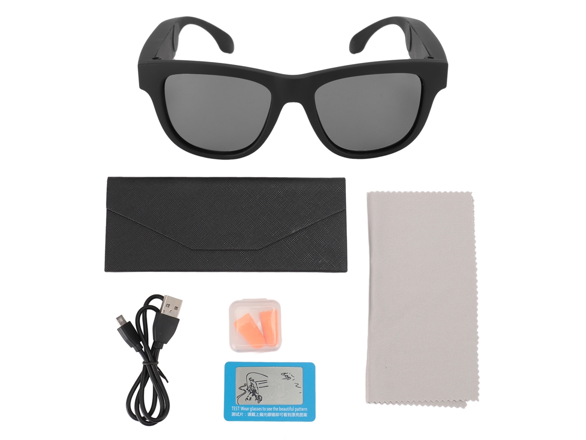 Óculos Inteligentes Uv400 Com Controle Tático Sem Fio E Condução Óssea Bt4.0 Para Ciclismo