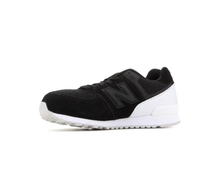 Zapatillas Deportivas NEW BALANCE Kl574C8G Para Niños (Negro - Material Sintético, Tejido - 38,5)