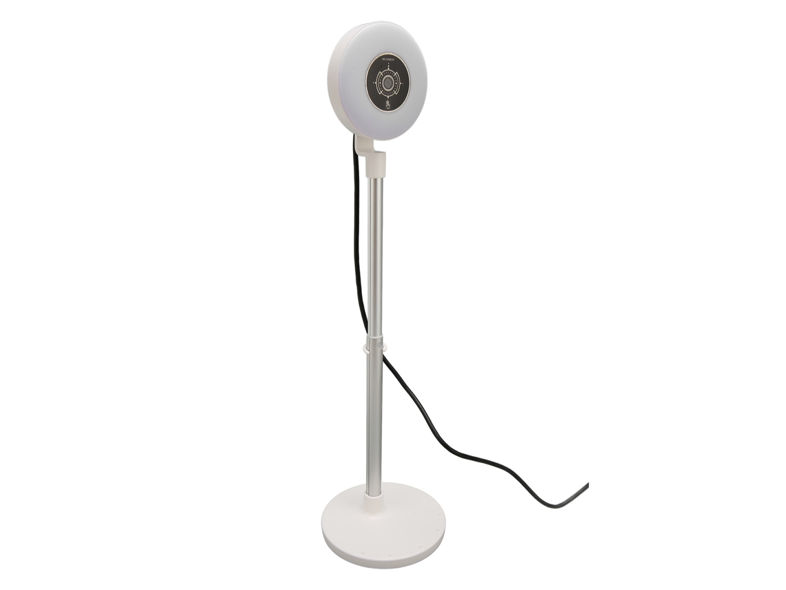 Cámara Web 1080p Con Luz De Relleno Ajustable En 3 Niveles, Enfoque Rápido Y Base Multifuncional.